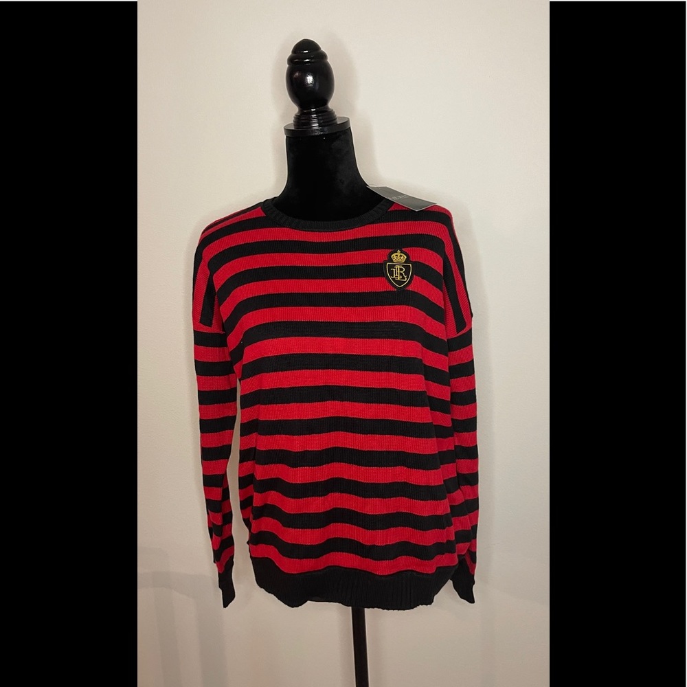 Women’s Lauren Ralph Lauren Red Striped Sweater